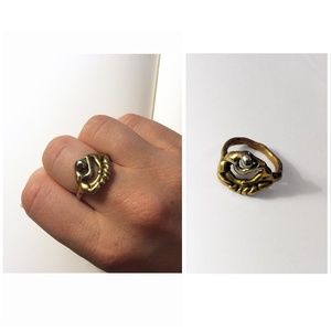 70s Vintage Brutalist Ring